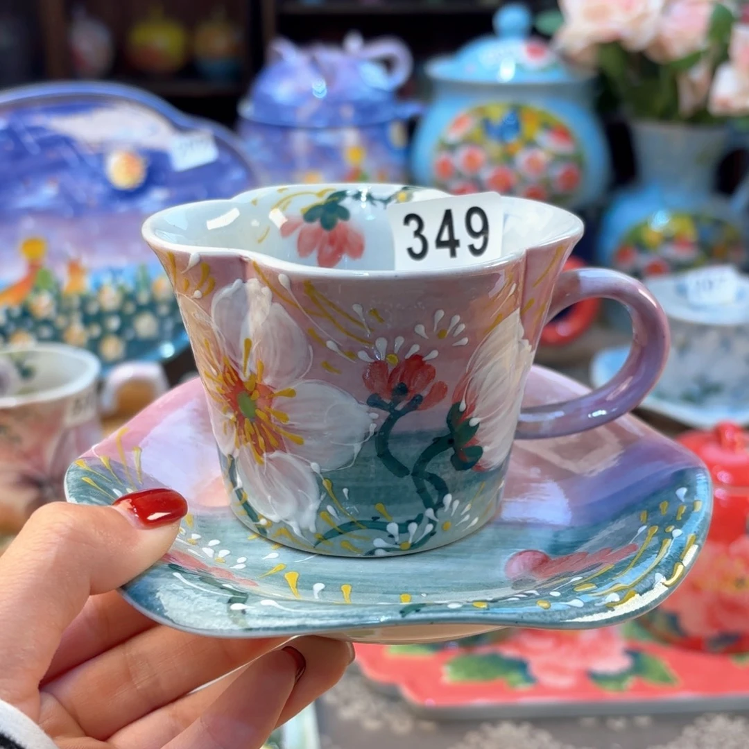 景德镇手绘高温釉下彩陶瓷茶具