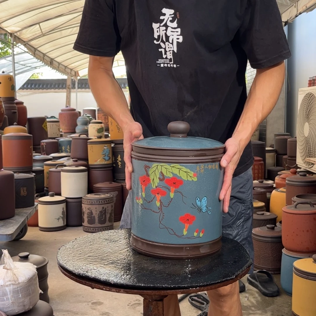 紫砂茶叶罐8 饼茶叶罐