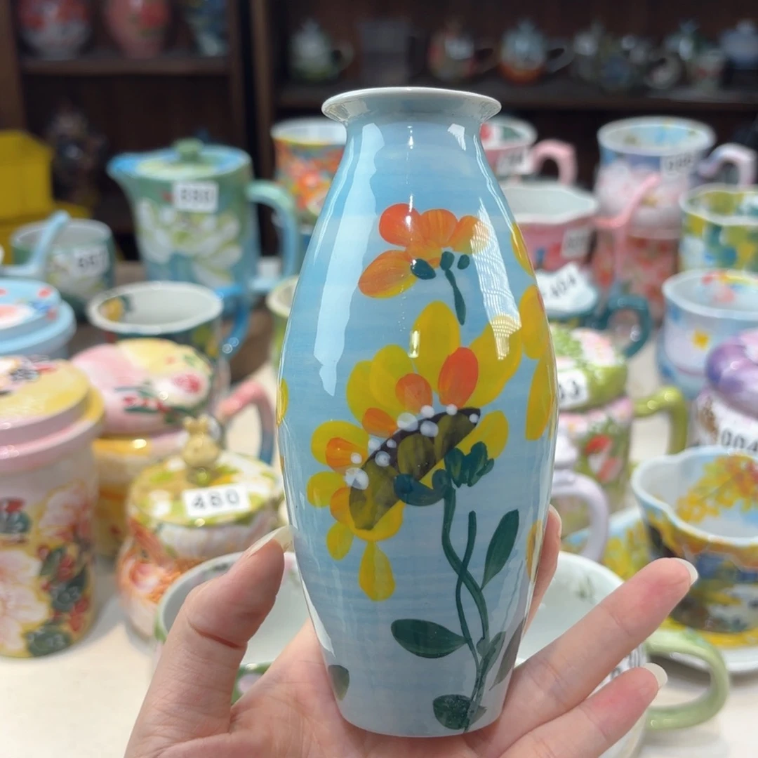 景德镇手绘高温釉下彩陶瓷茶具