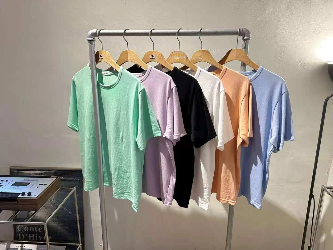 Pink2025初夏纯色短袖 东大门正品代购（no退）