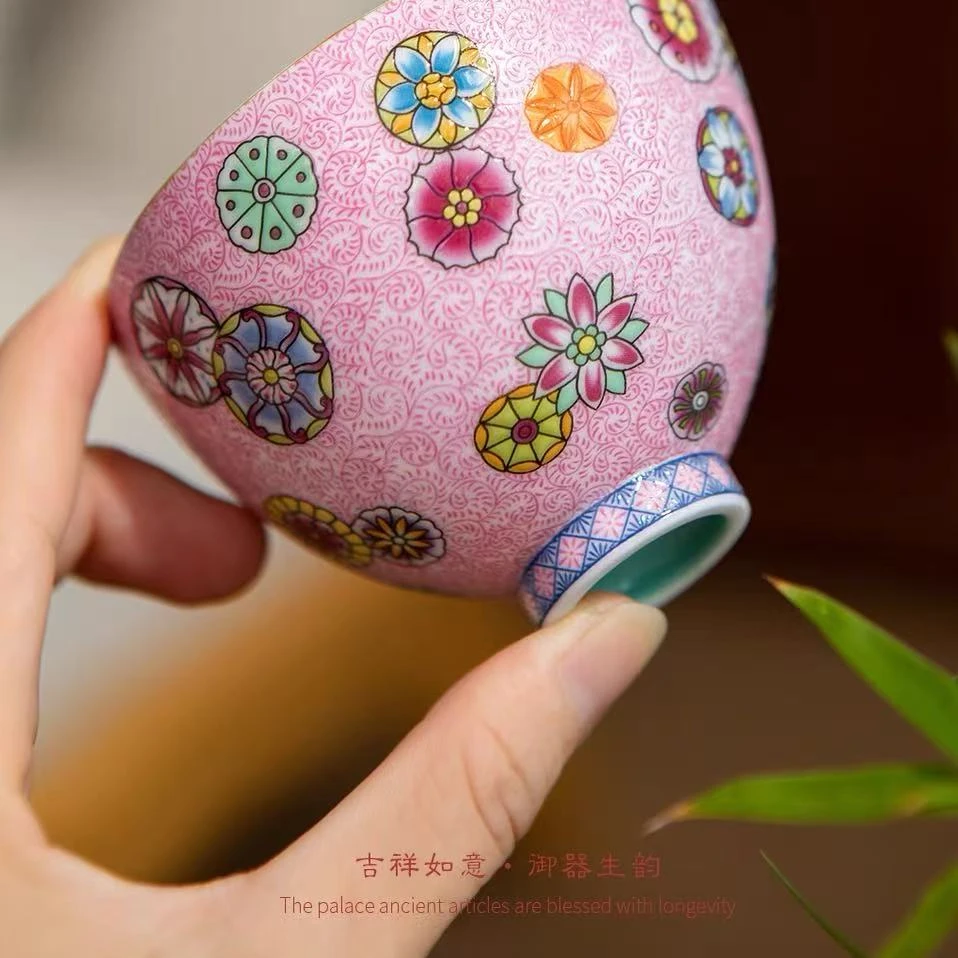 五言六器-春风拾光 吉祥如意-聚心杯珐琅彩精美礼品 家用送礼