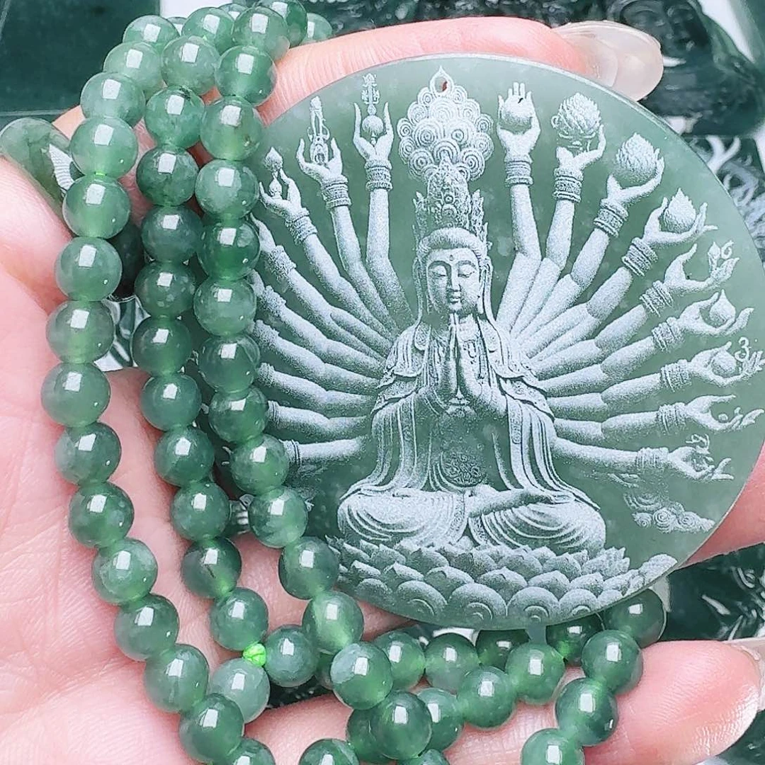 翡翠未镶嵌颈饰1111