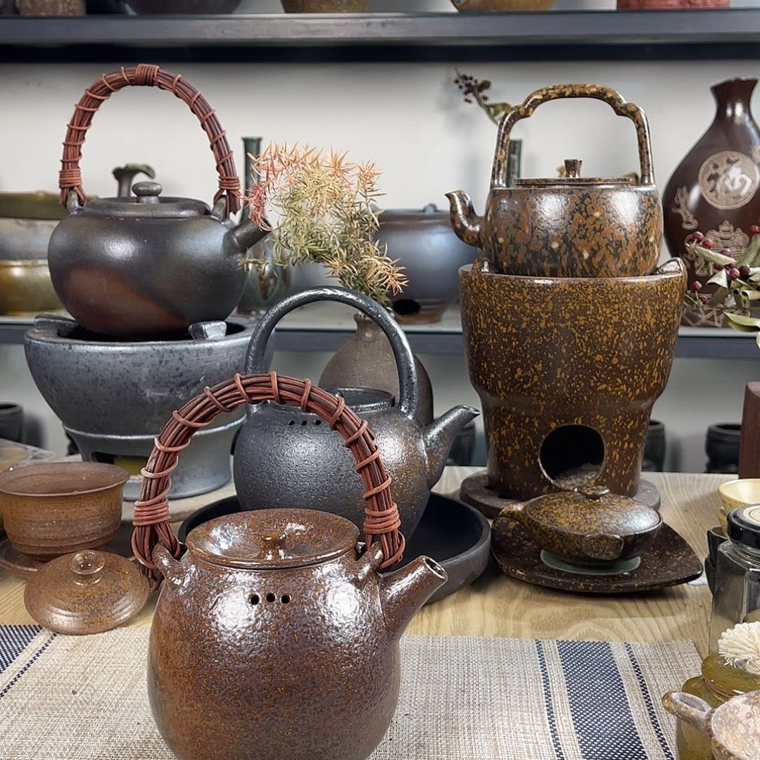 壶紫砂粗陶实用茶壶