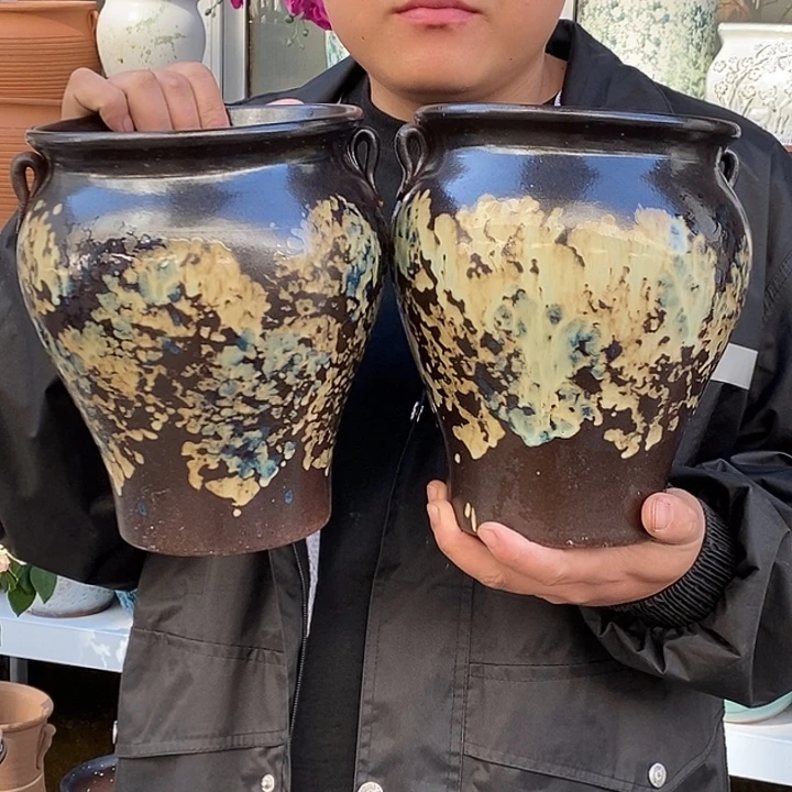 紫砂花盆口17高22福利