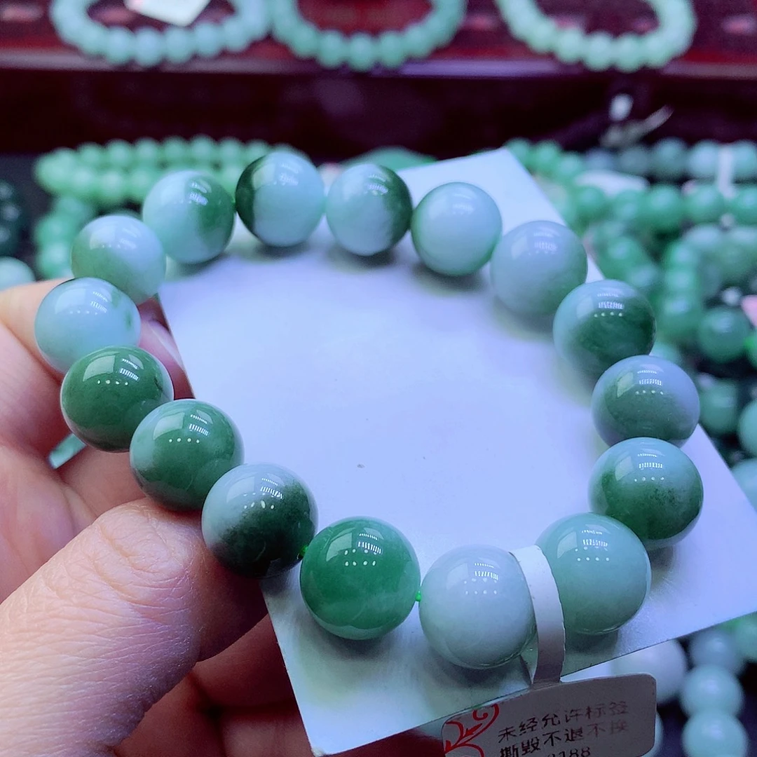 才***子翡翠未镶嵌毛衣链