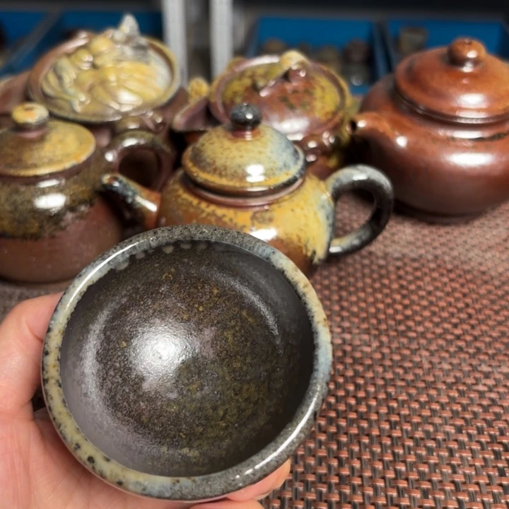 茶杯紫砂小将军抔60