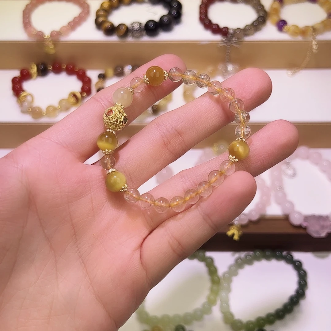 水晶手串合金手串