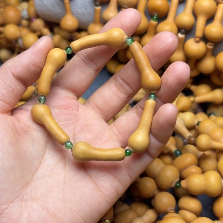 小*月侧脐，杆子葫芦手串，6颗