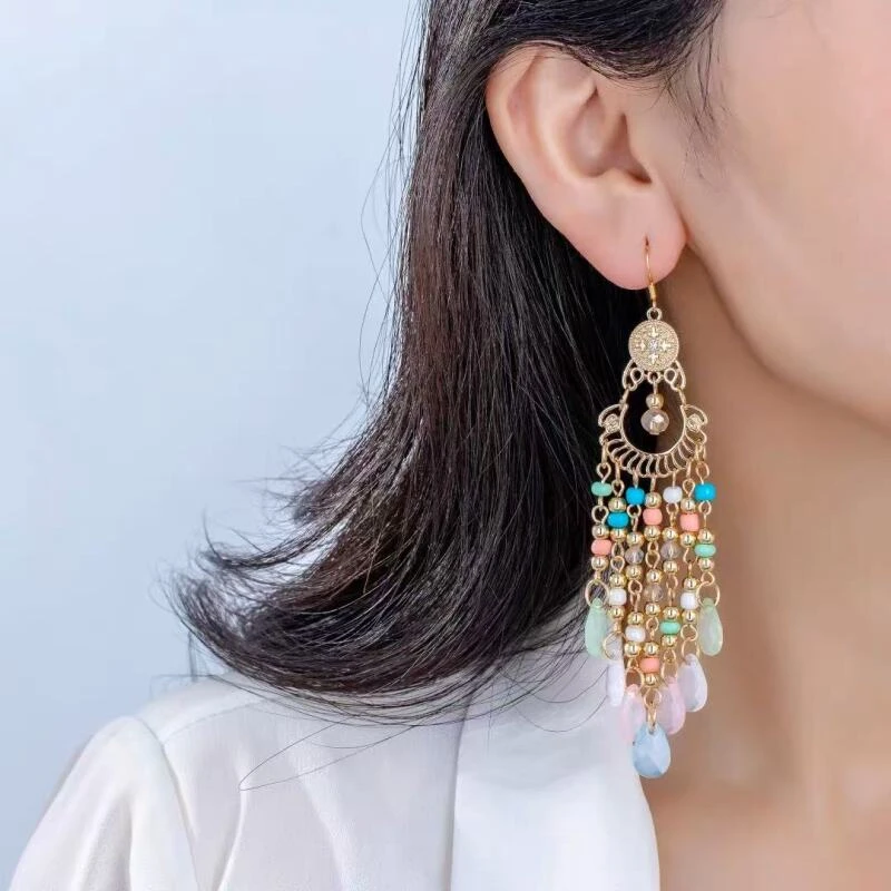 vintage中古 【普罗旺斯的夏天】 铜  女士 耳环 ZG0439