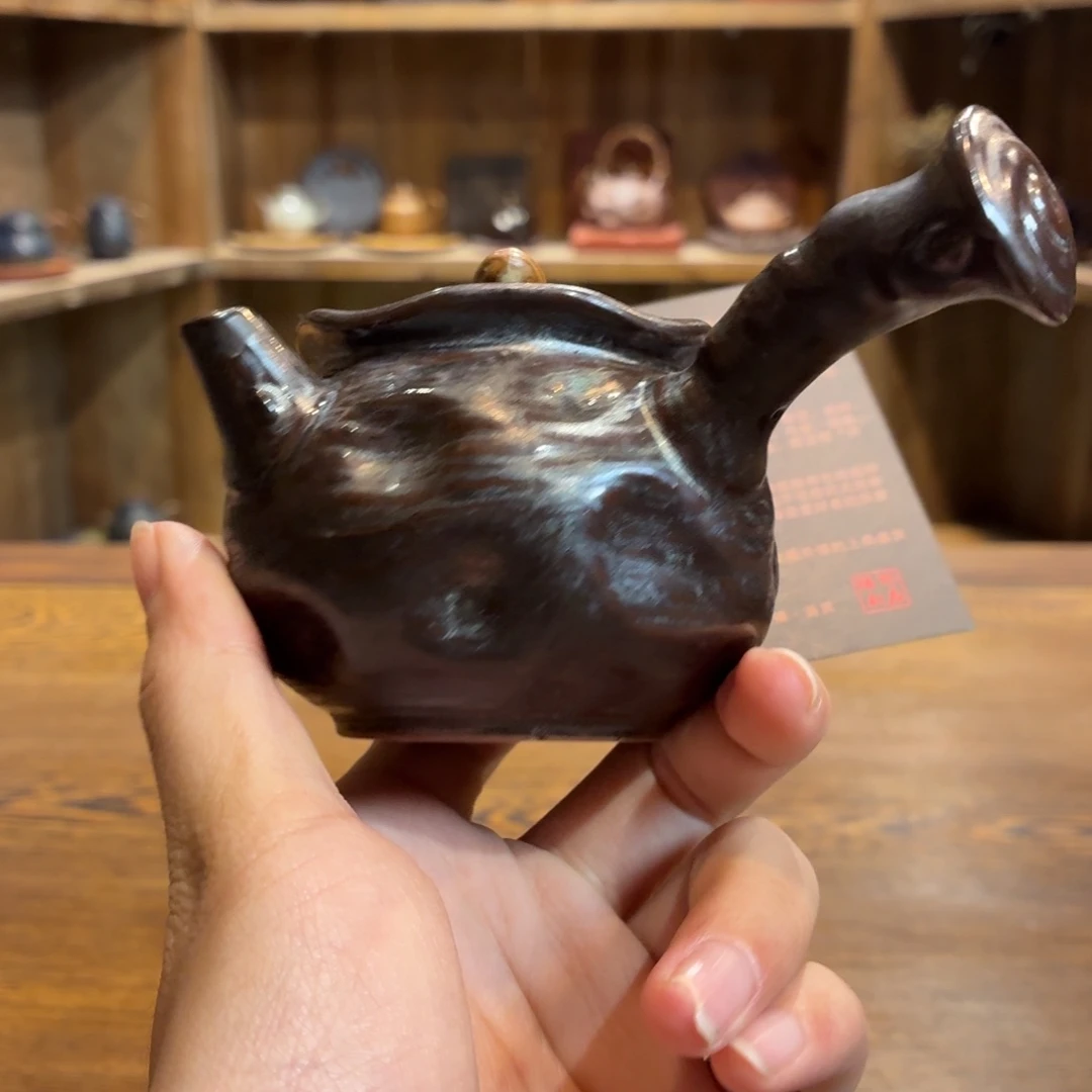 柴烧老岩泥茶器皿