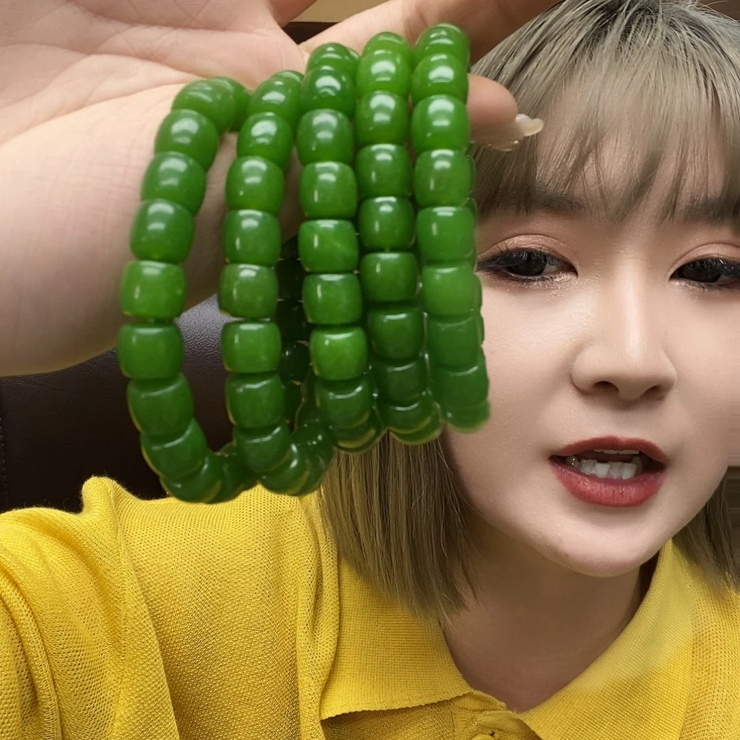 岫玉未镶嵌手链10