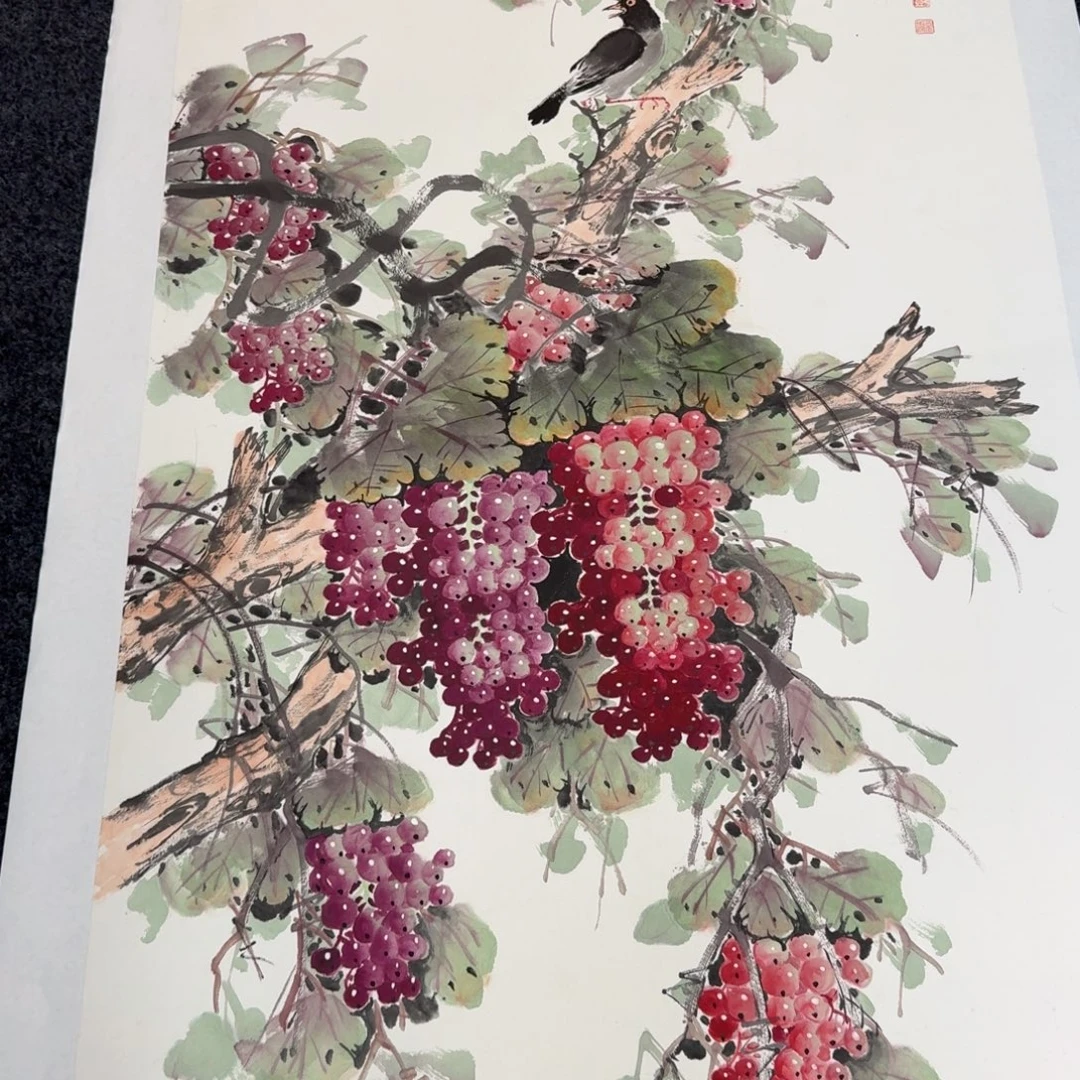 国画国画作品山水花鸟纯手绘
