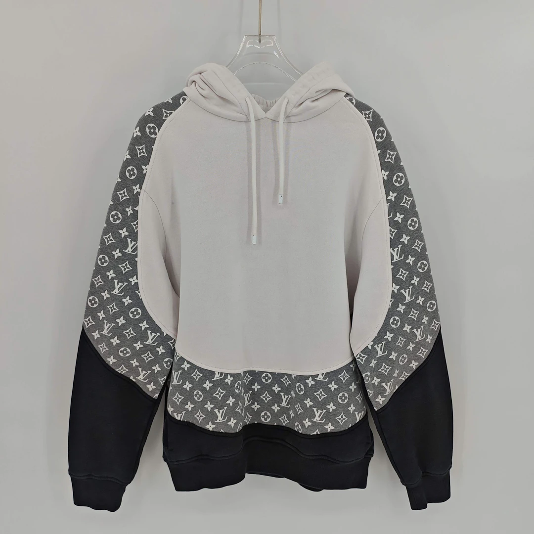 99新 LouisVuitton/路易威登 圆周率连帽套头卫衣/L码/Sw24423