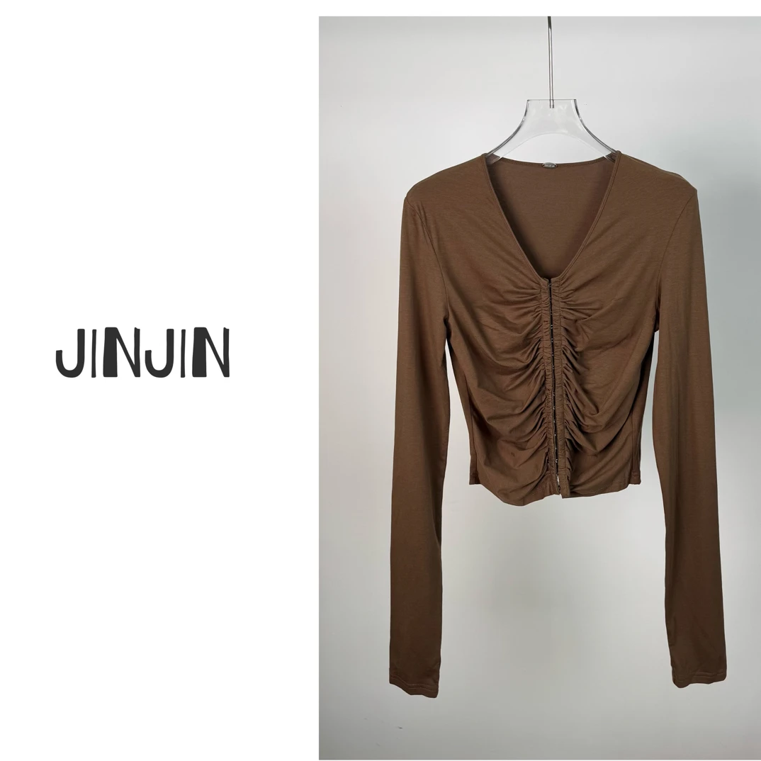 【JINJIN】2025秋冬新款小众设计款休闲上衣(3871)NO退NO换