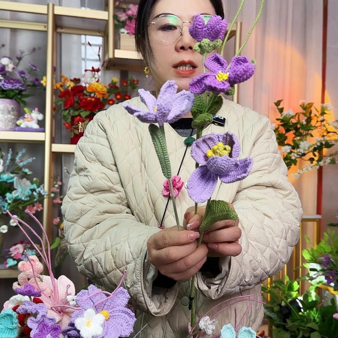 纯手工钩织钩织花朵