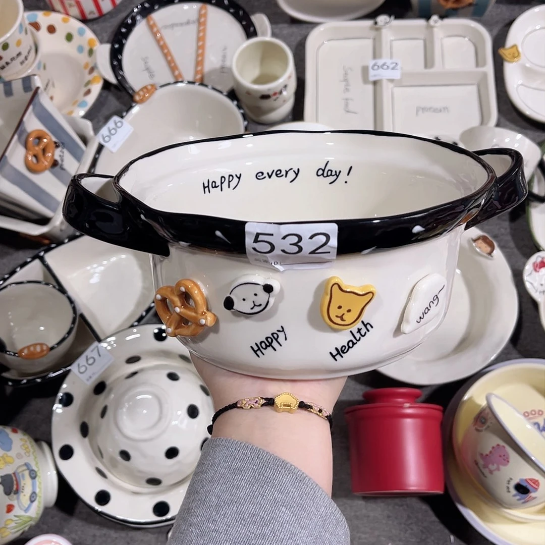 陶瓷10双耳汤锅陶瓷餐具系列