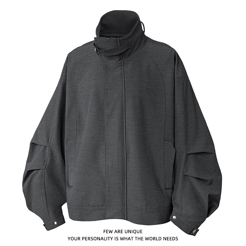 立体构成（浮雕）猎装简约拼接线性解构复古廓型休闲夹克外套男女