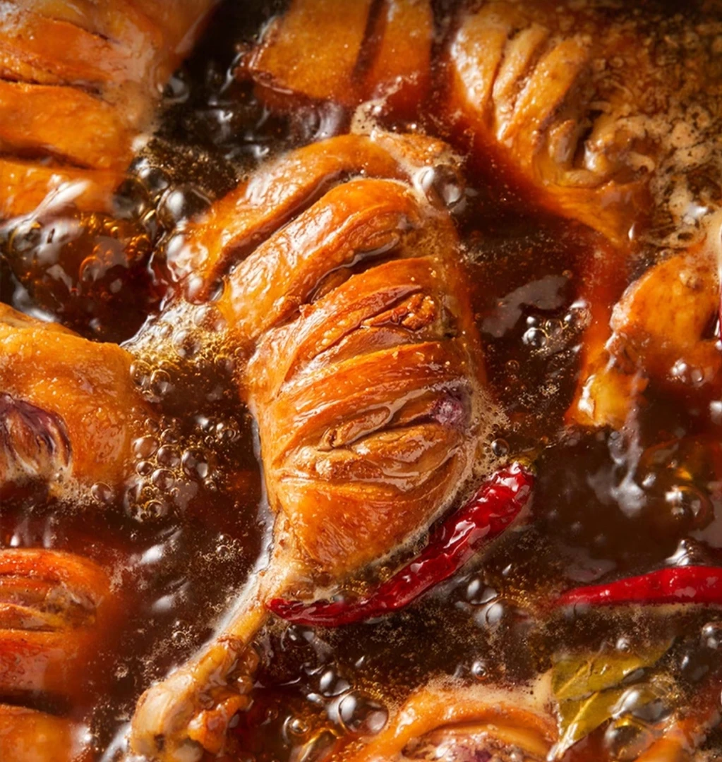 古法白糖烤鹅腿一只就一盘