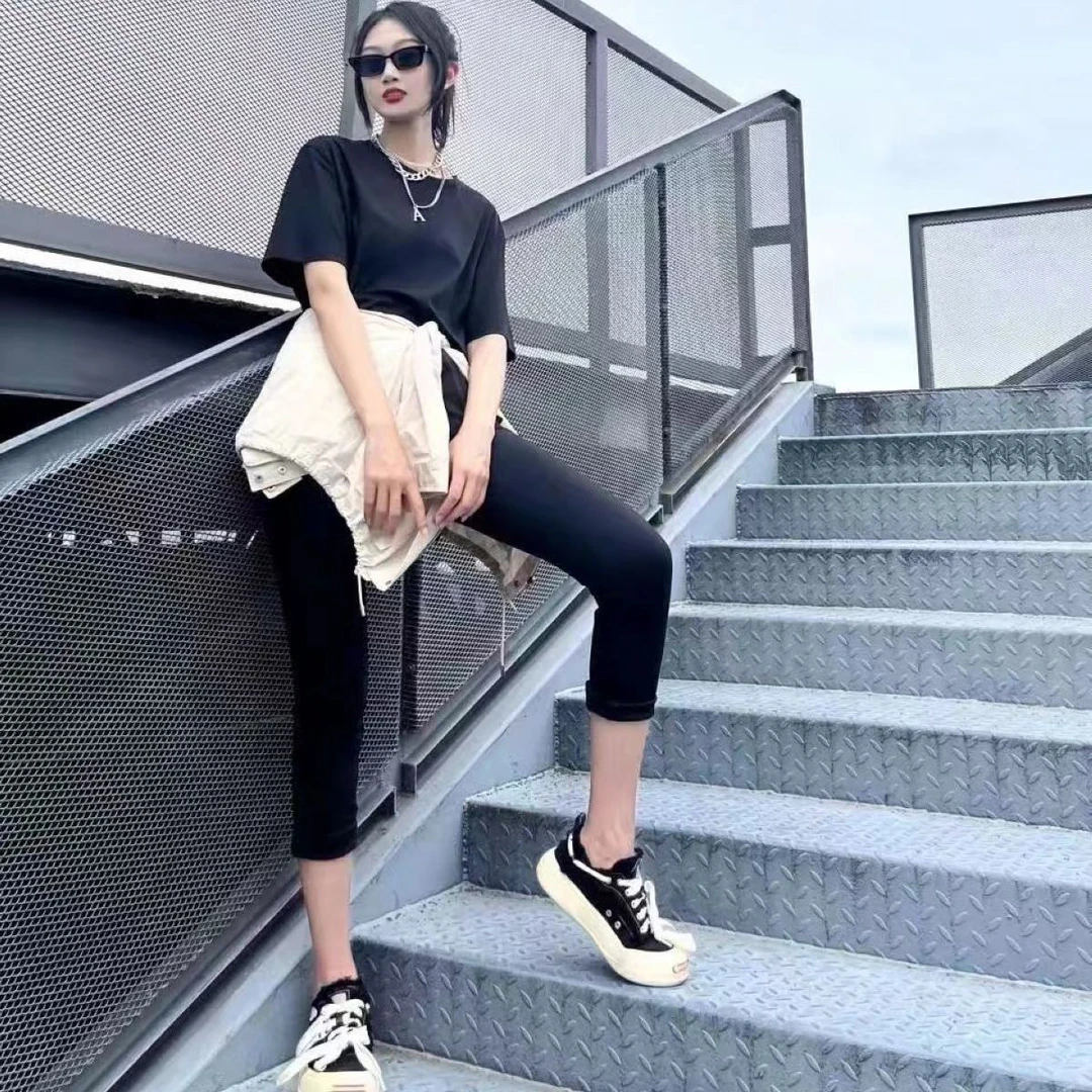 阿家专柜正品圆领夏季基础阔版大素面T恤 5300793-1031311-001