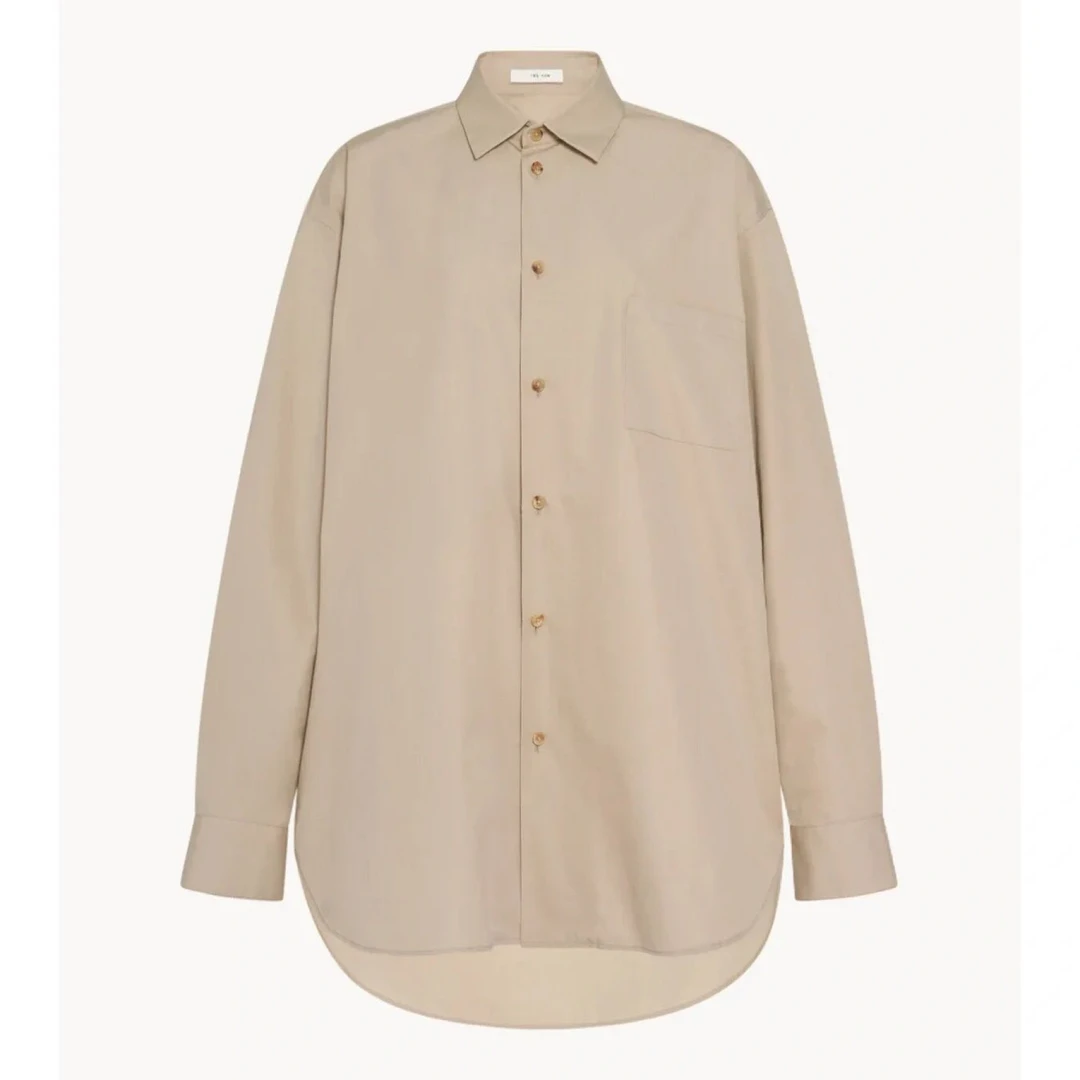 【断码清货】纯棉极简通勤翻领衬衫24-178