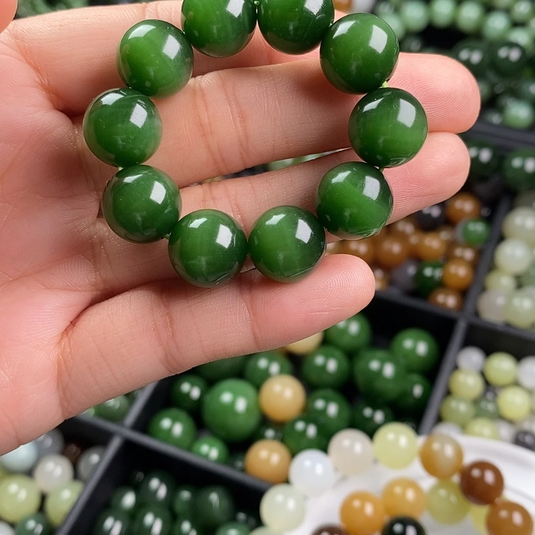 未镶嵌和田玉（碧玉）珠宝半成品