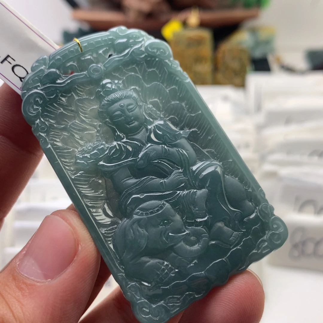 颈饰未镶嵌翡翠普贤