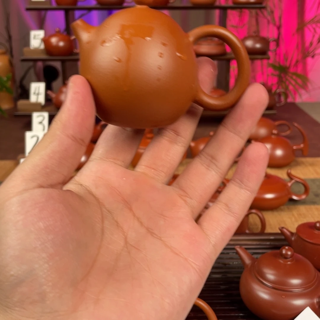 米***墨茶壶紫砂精工龙蛋80cc