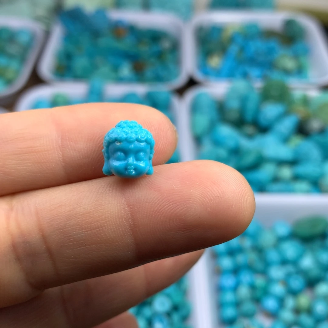 绿松石未镶嵌吊坠(不含链)10×9