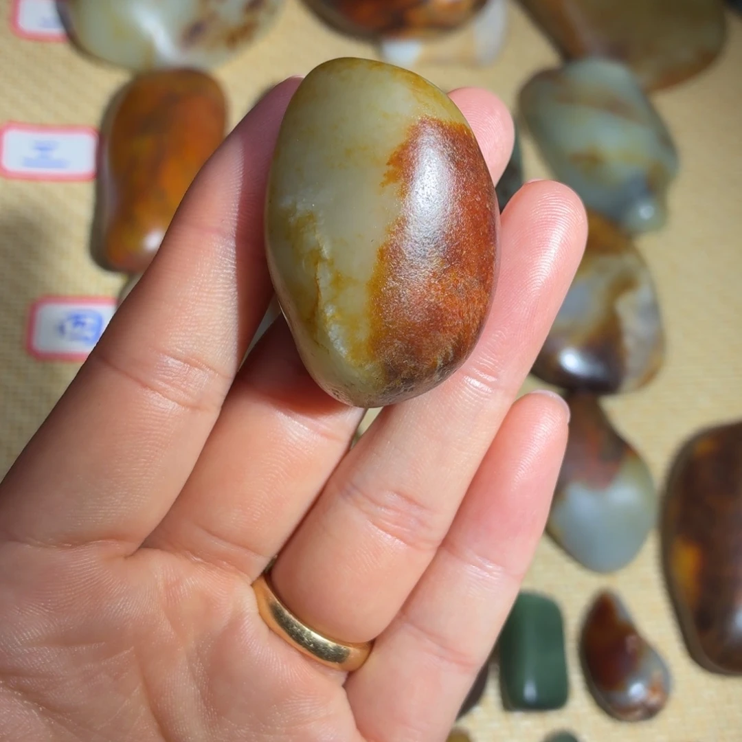 和田玉未镶嵌挂件50g