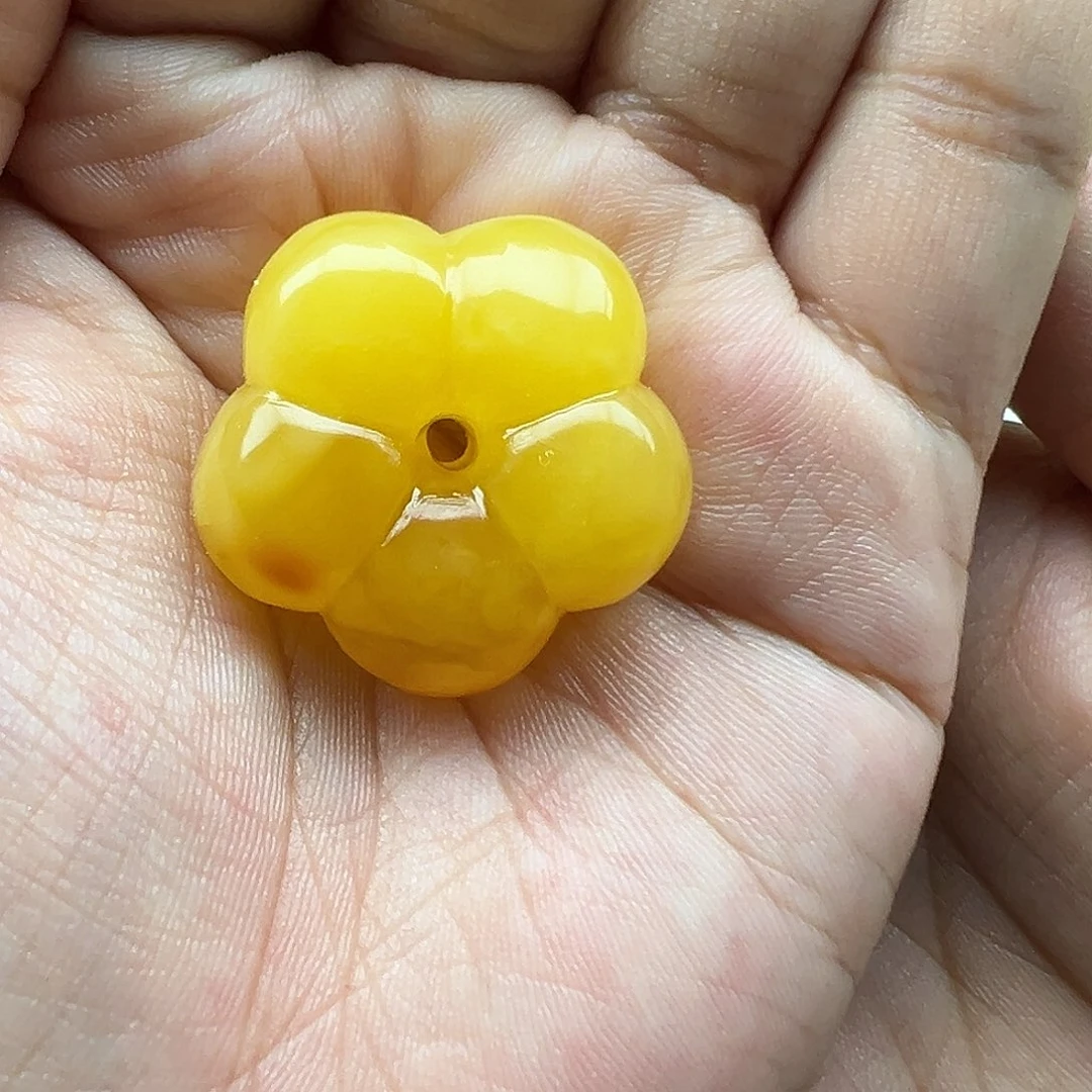 琥珀未镶嵌珠宝奇石有钱花打孔不退换