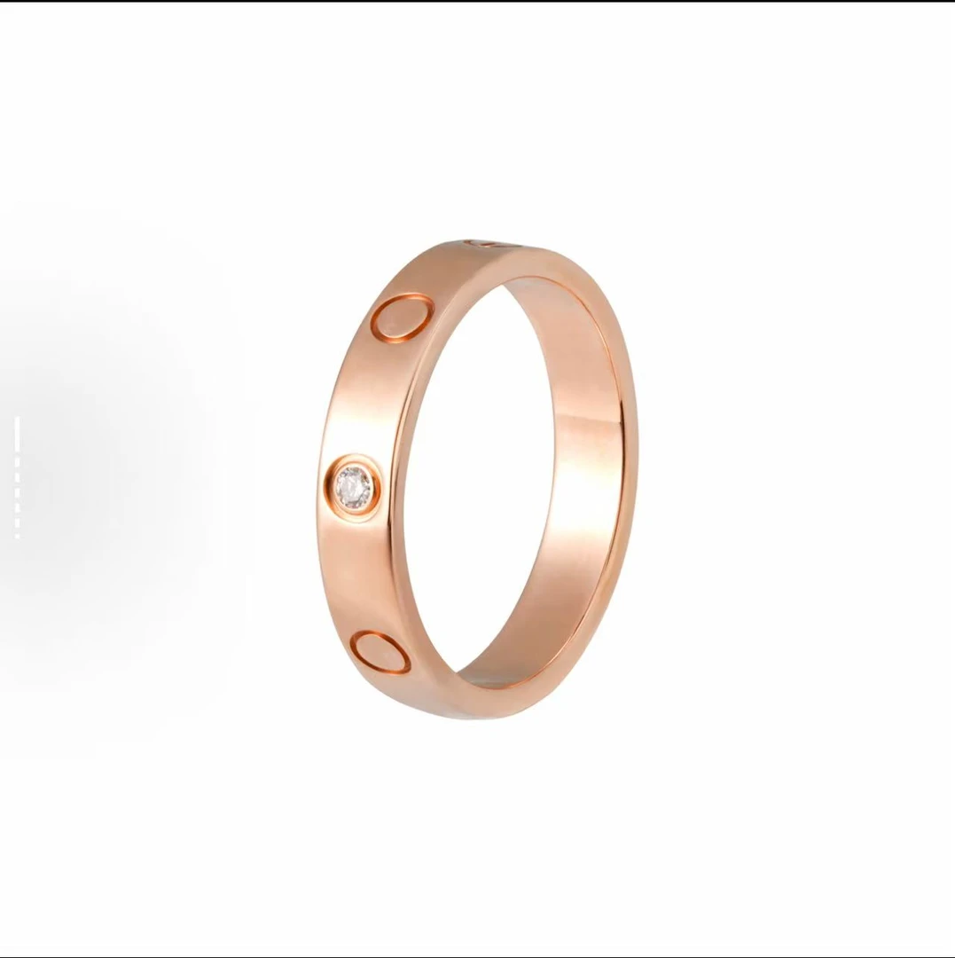 合金戒指 经典简约轻奢宽窄戒（V金高定）