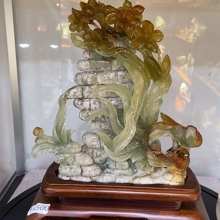 蛇纹石玉（覆膜）合金珠宝奇石