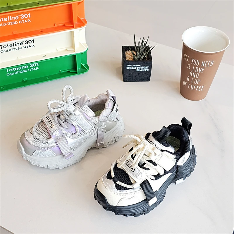 1808童鞋2025春夏款网红爆款儿童巴黎老爹鞋男女童运动鞋休闲鞋