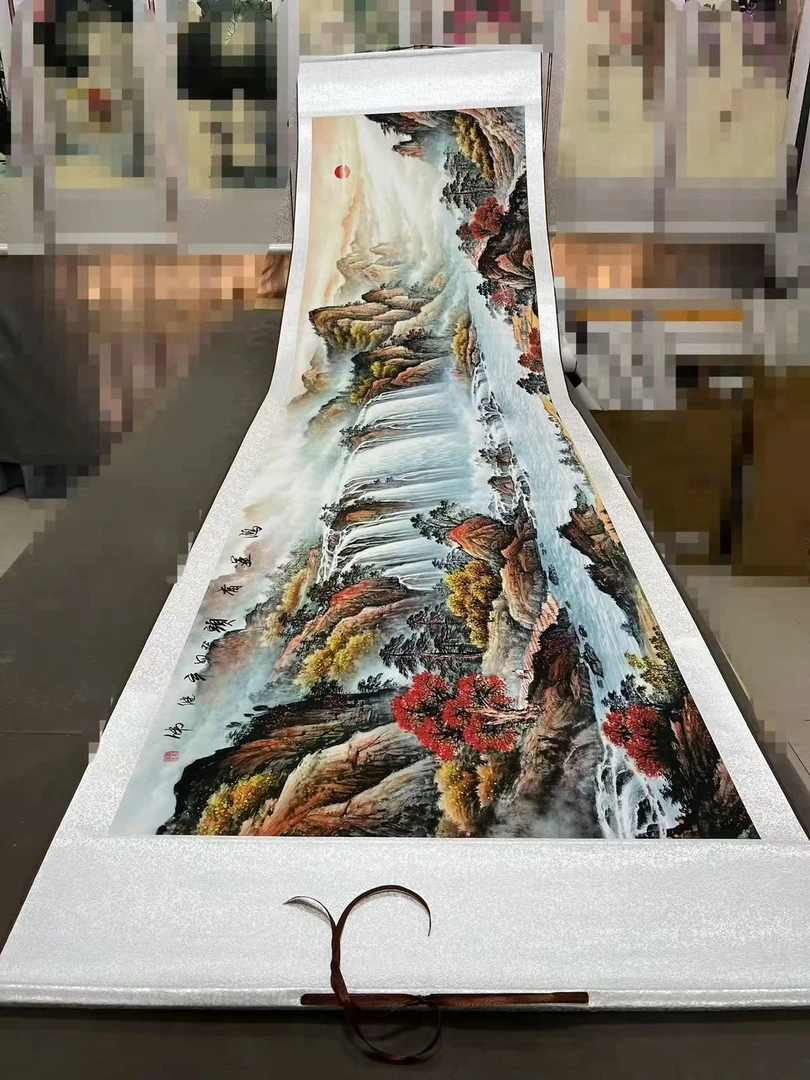 《鸿运当头 》八尺横版270*72厘米