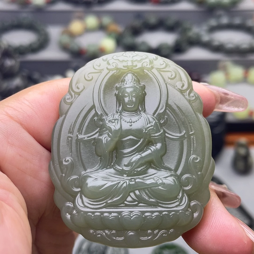 和田玉未镶嵌颈饰