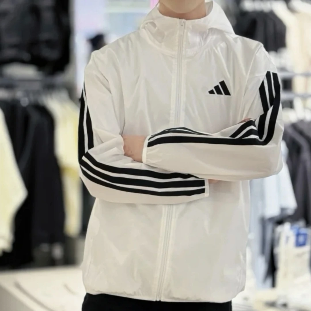 adidas/阿迪达斯男款SS25舒适百搭运动条纹休闲外套JF3682