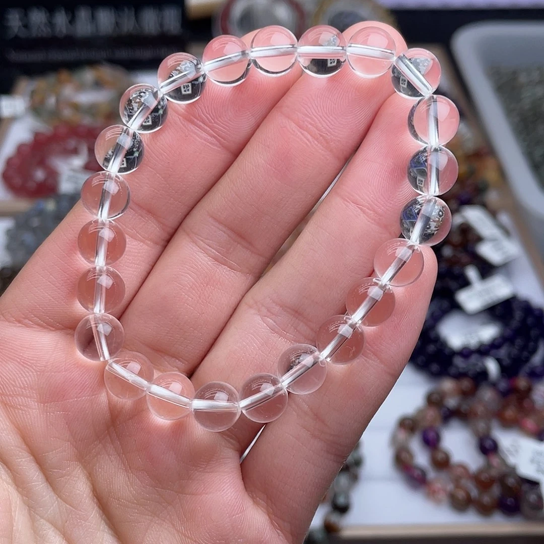 未镶嵌水晶手串天然