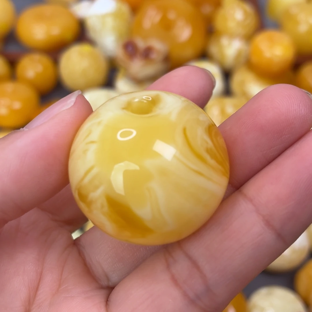 蜜蜡未镶嵌吊坠(不含链)拉丝公主扣