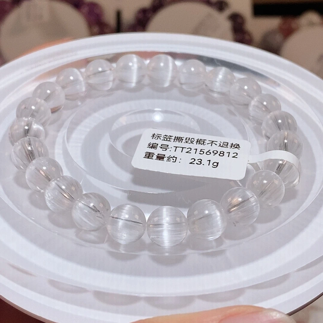 水晶手链未镶嵌托帕石手链J