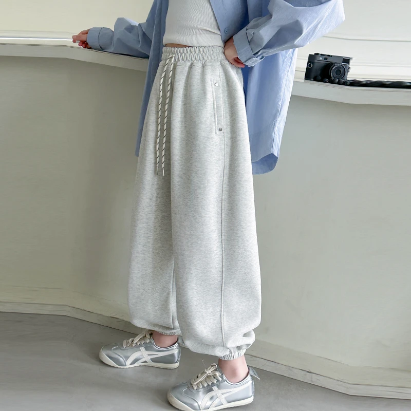 女童超好看裤子春秋2025新款儿童休闲卫裤春装女孩大童女装运动裤