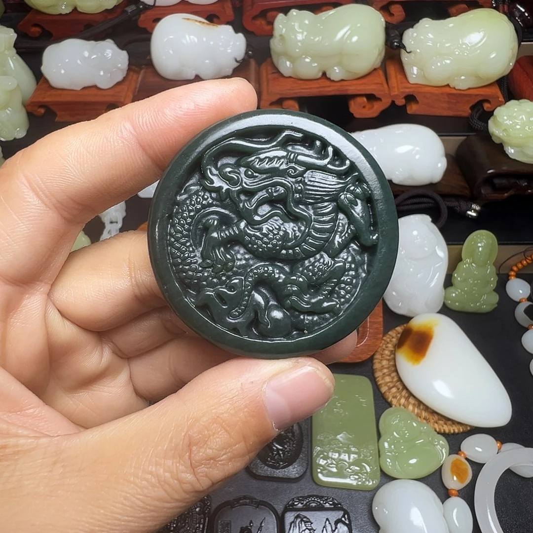 和田玉未镶嵌挂件