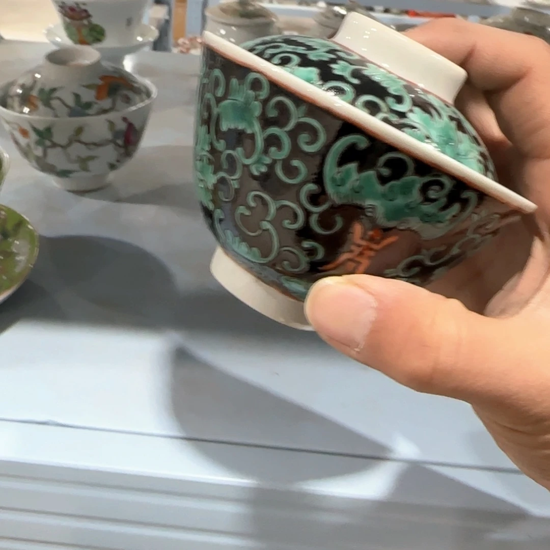 瓷片摆件手绘瓷器全部处理