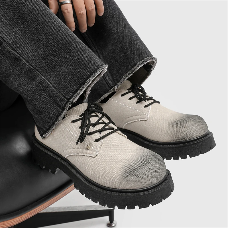 【qbqa专柜版】米奇cleanfit大头皮鞋德比鞋男女英伦厚底增高休闲鞋