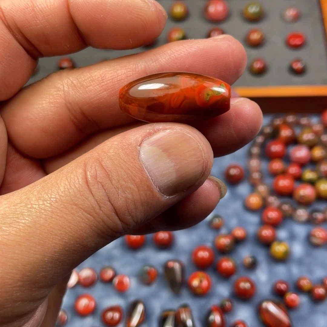 南红玛瑙合金南红原矿配珠