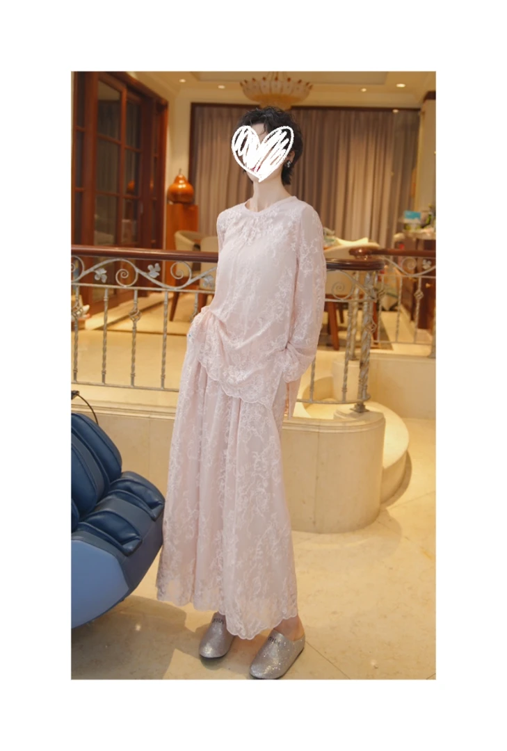 26113563【欢喜】高级显瘦宽松上衣半裙套装