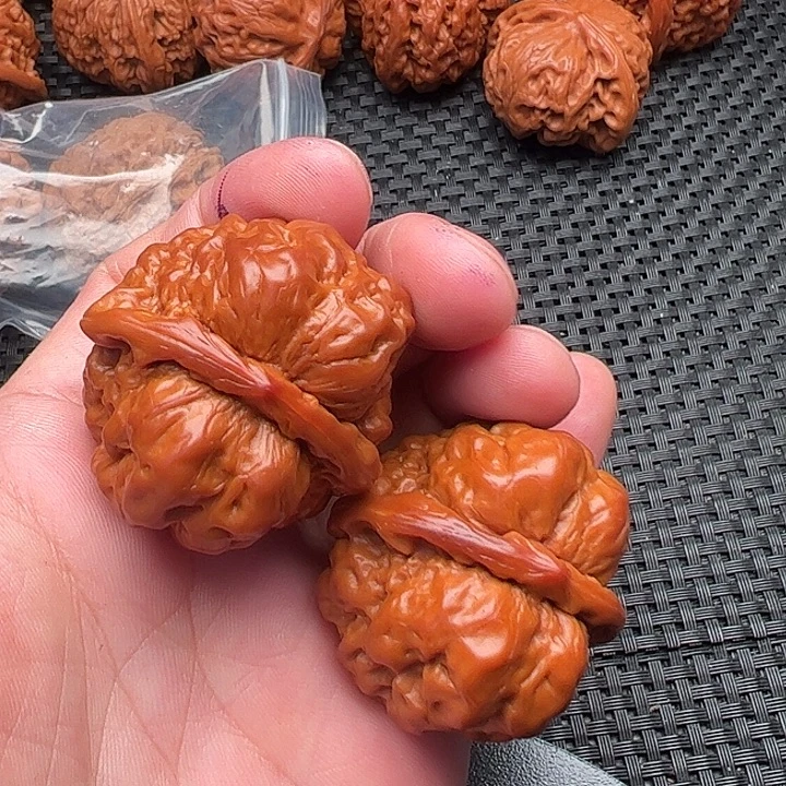 悲***合文玩核桃把件蛤蟆头