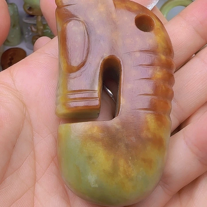 和田玉未镶嵌吊坠(不含链)