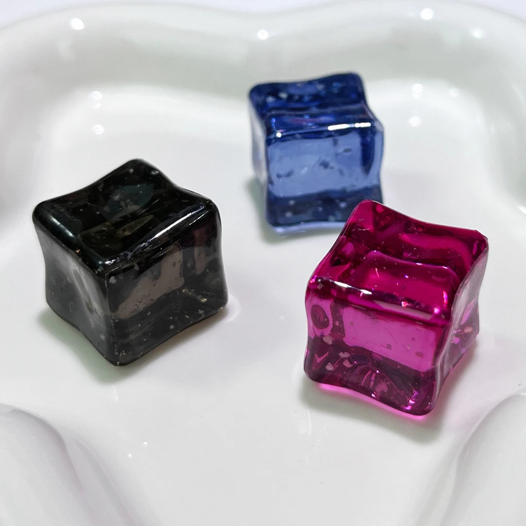 【高级感酒红色系】树脂仿真星空细闪冰块手工粘贴diy装饰