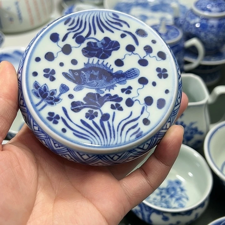微瑕柴窑鱼藻鳜鱼