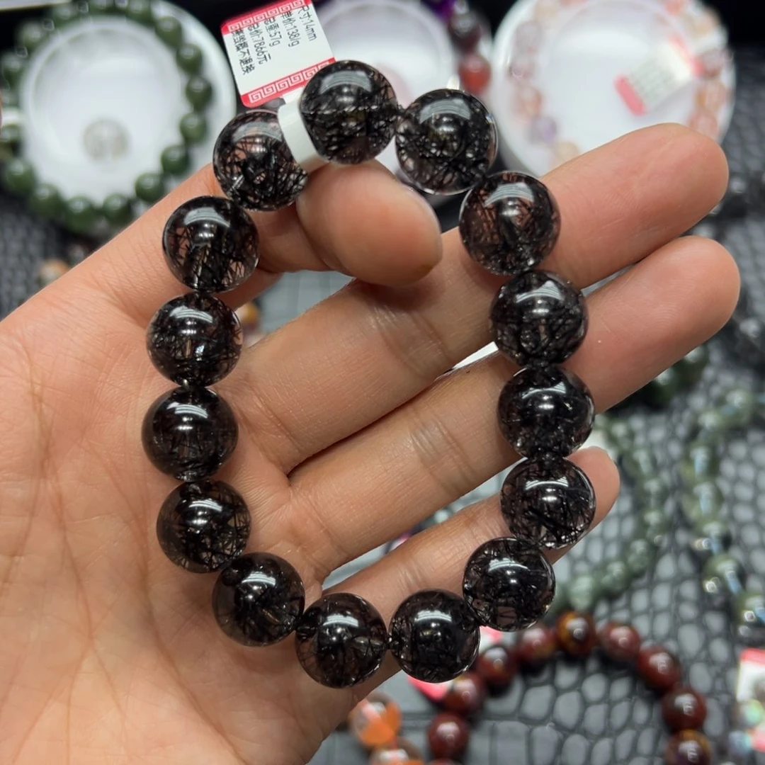 水晶手链未镶嵌好看